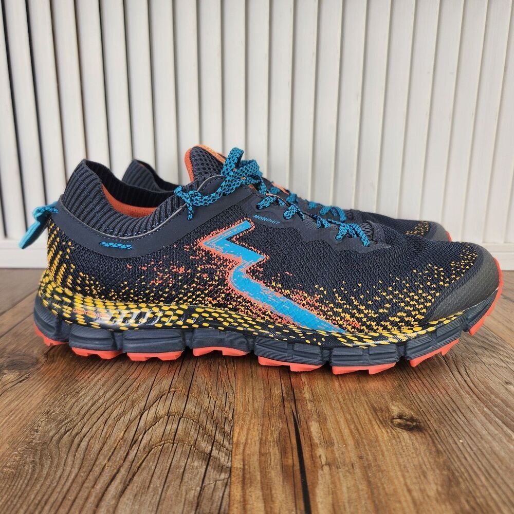 361 Degrees Taroko 2 Trail Hybrid Running Shoes Mens Sz 9.5 Black Yellow Sneaker
